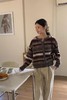 Kai & Kiera 复古撞色条纹针织外套 19531 商品缩略图4