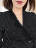 TYNVIE 不对称蕾丝领口长袖衬衫-黑底白点 商品缩略图10