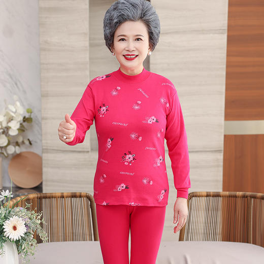 【中老年人保暖内衣】秋衣秋裤套装 纯棉宽松薄款 男士大码老人棉毛衫  商品图6