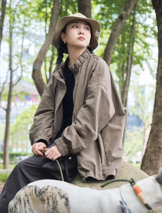 茧形百搭设计感夹克 商品图0