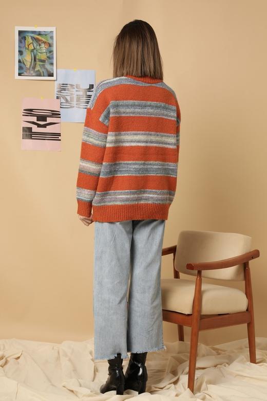 LNNNS 色织条纹宽松针织上衣 15228 商品图3