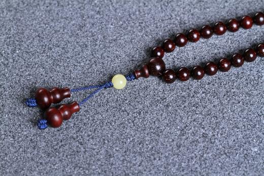 XYZT0328-1°紫檀满星/蜜蜡/紫檀葫芦手串0.6*108 商品图7