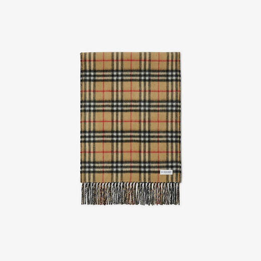 BURBERRY 巴宝莉 女士双面两用格纹羊绒围巾 混色 8074674 A7026 商品图1
