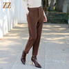 佐尔美冬季新款 气质百搭简约纯色长裤女E34KC40 商品缩略图2
