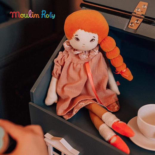 Moulin Roty 康斯坦斯女士玩偶礼盒装 法式玩偶 适合年龄1岁+ 巴黎女孩系列 642509 商品图11