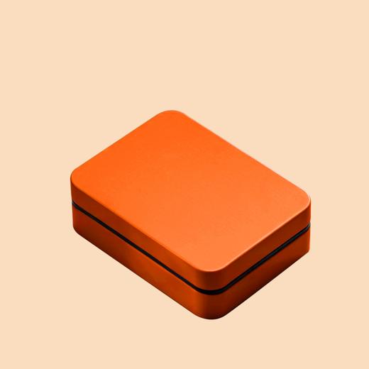 马口铁【橙色.50g翻盖小方听】2.5元1个.整箱120个 商品图0