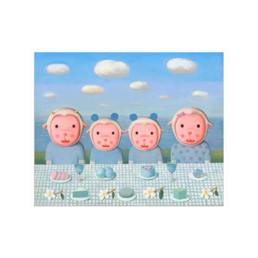 杨媛媛《全家福之海蓝蓝》版画 商品图0