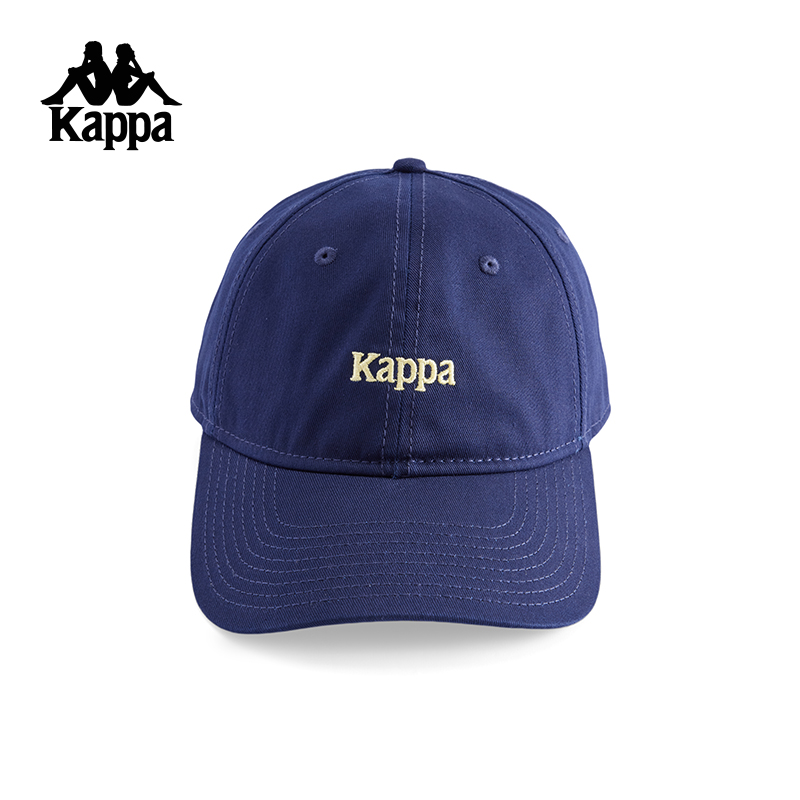 Kappa卡帕背靠背运动棒球帽男2024新款户外鸭舌帽女复古刺绣帽子K0FW8MB01