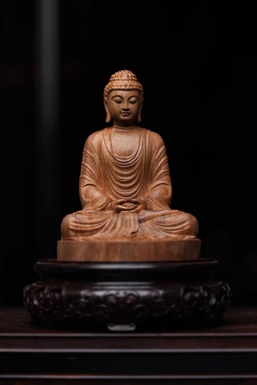 本师传法像°老山檀香摆件（不含底座） 商品图1