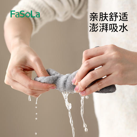 FaSoLa可爱兔子洗脸手腕带防湿袖女防水护腕儿童洗漱用吸水神器卡通手环 商品图2