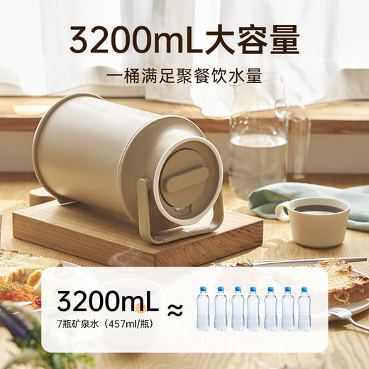 mosh进口保温壶DMWJ大容量不锈钢保冷水壶可装气泡水3.2L 商品图4