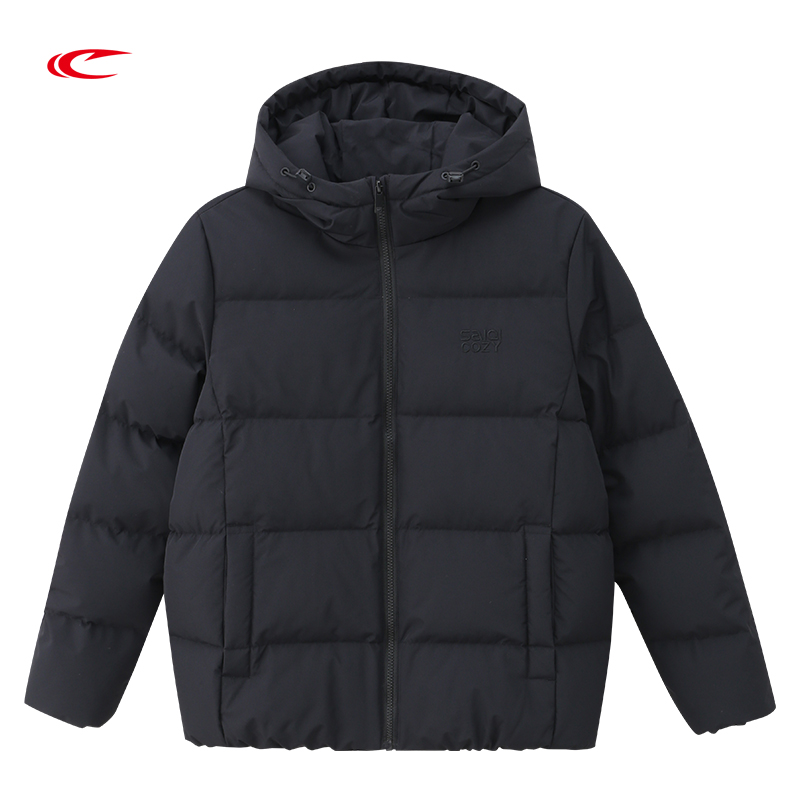 【运动生活 收摆连帽抗静电】赛琪简约男士羽绒服254813