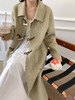 【YW】无忧购韩系小清新木牛角扣翻领双面羊毛大衣98311（截单后7天发货) 商品缩略图0
