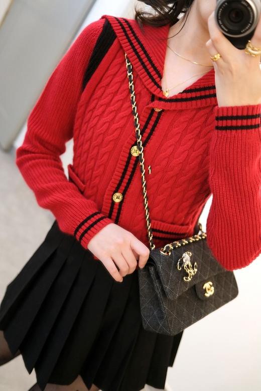 Stay2Weeks 小香风短款海军领针织开衫外套 15215 商品图3