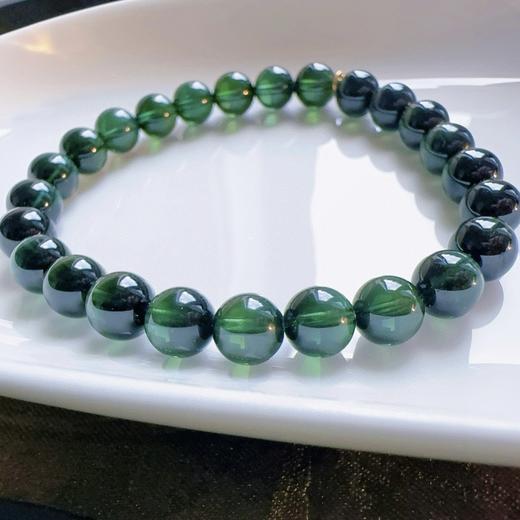 7mm-8mm单圈全色绿碧玺手串 商品图3