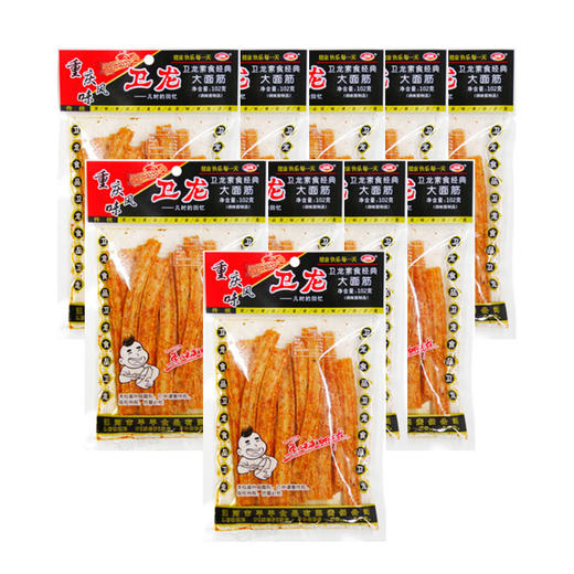 卫龙重庆风味大面筋102g*10袋 商品图0