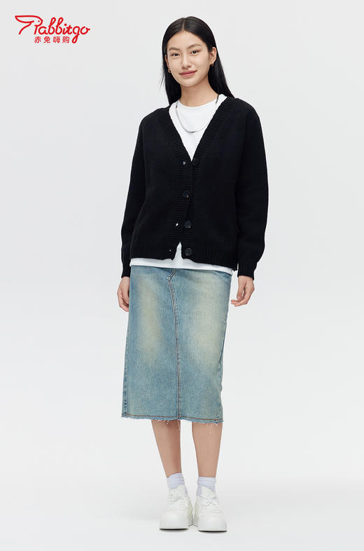 赤兔嗨购针织开衫女秋季宽松慵懒风休闲高级感春秋外搭毛衣外套上衣冬 商品图6