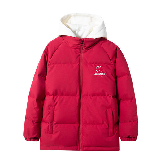 【篮球系列假两件连帽】赛琪男士冬季保暖羽绒服254753 商品图2