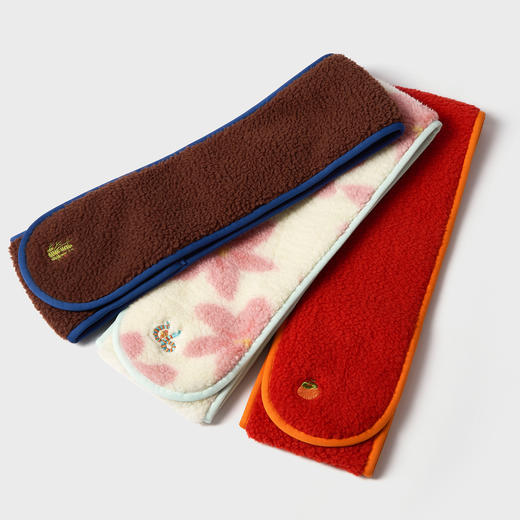 allblu幼岚儿童围巾女童男童冬季保暖秋冬款双面绒围脖更柔软舒适 商品图2