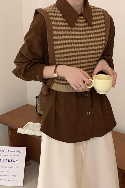 LNNNS 复古条纹针织背心 17435 商品图1