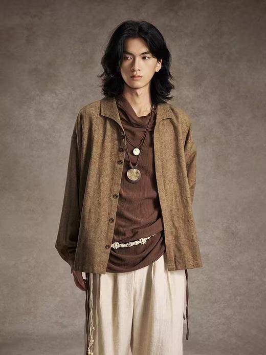 共和GongheRepub/GH24020/卷草纹一片领夹克 商品图2