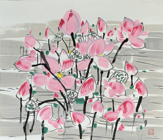 吴冠中|《映日》—— 丝网版（盖章） 商品图0