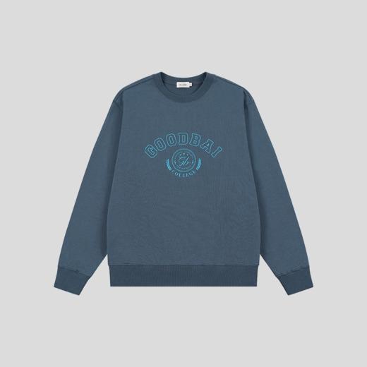 GOODBAI athletic学院logo印花圆领套头宽松卫衣 商品图2