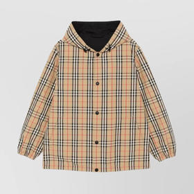 BURBERRY 巴宝莉 男士双面格纹尼龙连帽外套 格子色 8096448 A7028