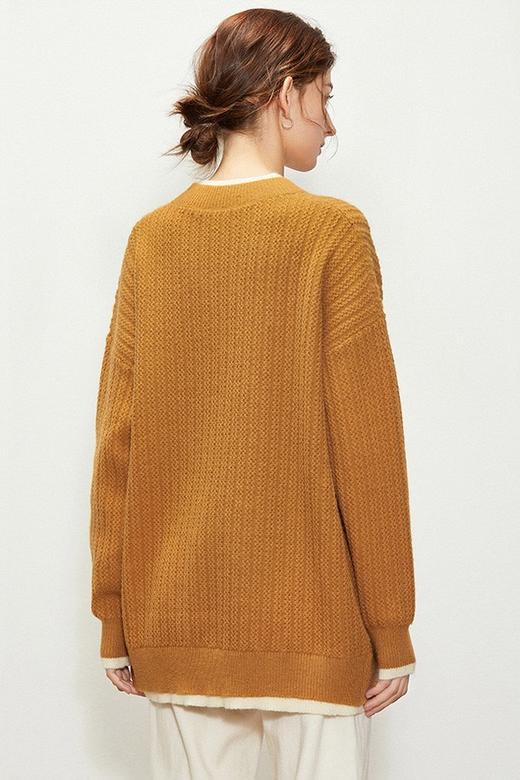 WHO KNOWS 宽松假两件套头针织上衣 15208 商品图2