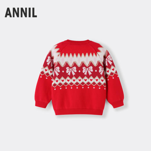 女童费尔岛提花毛衣冬季新款安奈儿童装实体店同款XG444594 商品图1