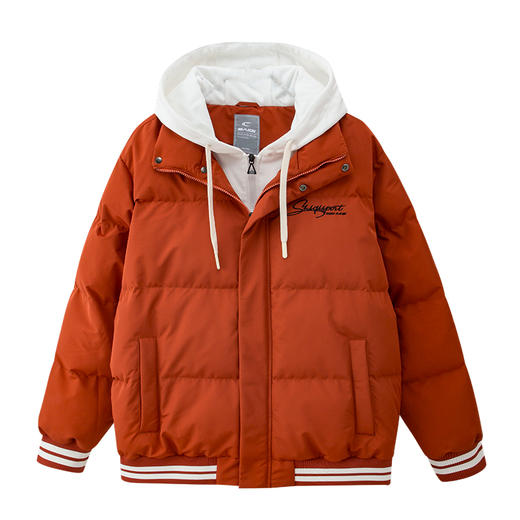 【假两件保暖松紧带】赛琪男士连帽保暖冬季厚棉衣244775 商品图1