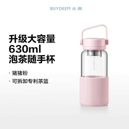 (包邮)北鼎泡茶随手杯 玻璃杯 630ml（四种颜色） 商品图3