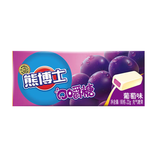 徐福记熊博士口嚼糖葡萄味22g*12盒 商品图1