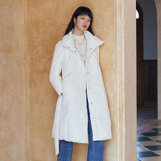 21530 安心羽绒系列定位绗线长款羽绒外套RJ004 商品图5