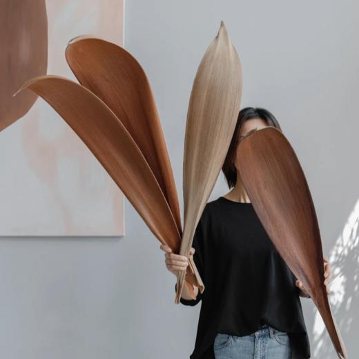 同城甄选小众可可叶干花叶材婚礼用花家庭插花家居软装摆件装饰品 商品图1