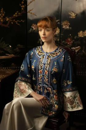 永久下架|盛唐牡丹 |高货/重缎真丝手绣外套[特价品]