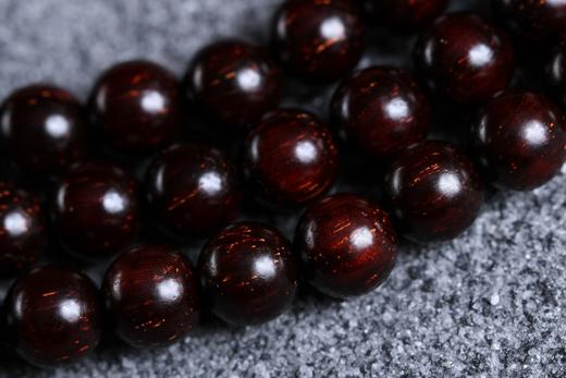 XYZT0328-1°紫檀满星/蜜蜡/紫檀葫芦手串0.6*108 商品图5