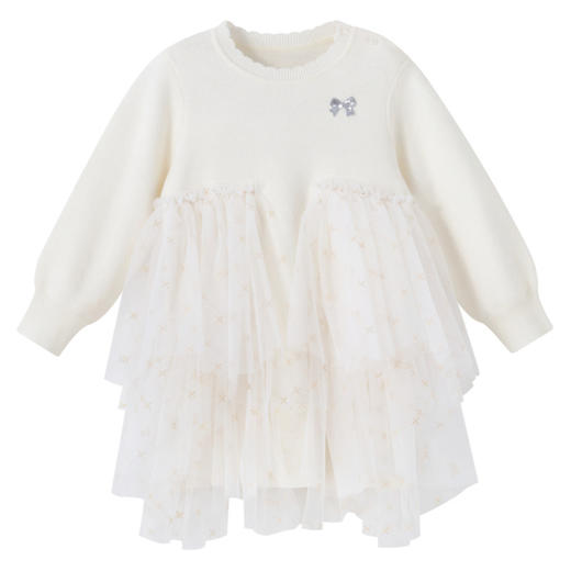 女童金丝网纱毛衣裙冬季新款安奈儿童装实体店同款XG443760 商品图8