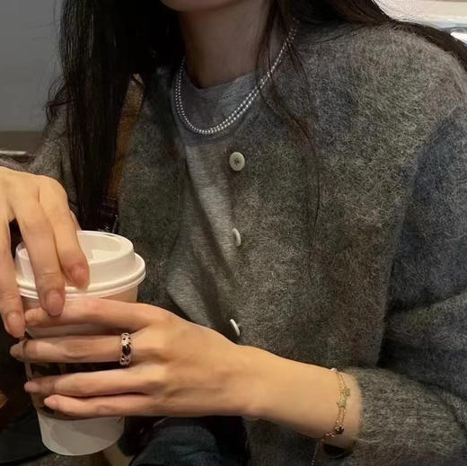 小米珠双层 4-4.5mm 买一条等于买三条 各种好搭配 近正圆基本无暇 ji强光 好品质哦 商品图0