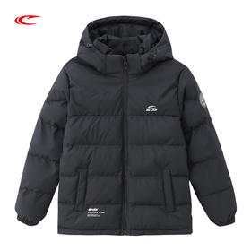 【拼接品牌logo保暖】赛琪简约女士保暖厚棉衣244758