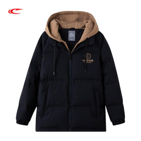 【篮球系列假两件连帽】赛琪男士冬季保暖羽绒服254753