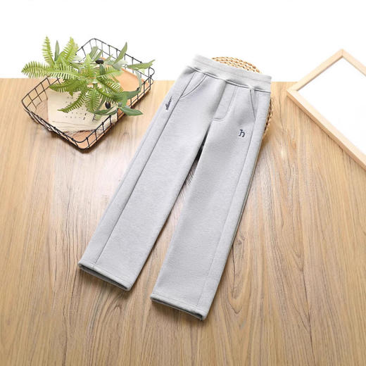 【更保暖 更显瘦卫裤】2024秋冬新款女童加绒休闲裤！秋冬中大童一体绒修身仿加厚保暖长裤！ 商品图1