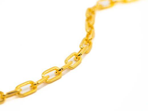 【热销款】时尚黄金大O项链克重18.41|链长48.6 商品图7