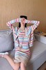 ANSUABEL 彩色条纹背心连衣裙针织开衫套装 15222 商品缩略图0