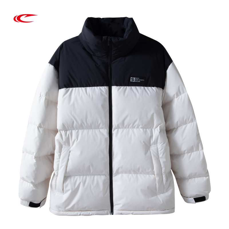 【撞色拼接品牌logo】赛琪男士简约冬季羽绒服254795