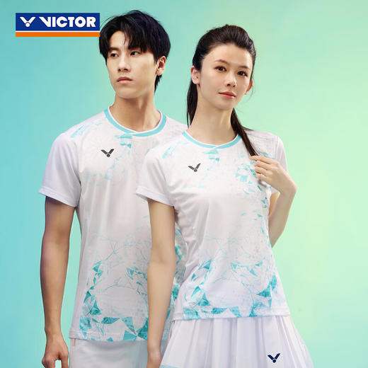VICTOR威克多戴资颖专属系列羽毛球服 速干衣透气大赛系列针织运动T恤T-50003TDTTY 商品图0