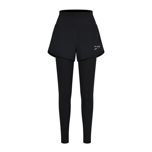 多威弹力压缩裤子女吸湿快干透气假两件九分裤3542454 商品图0