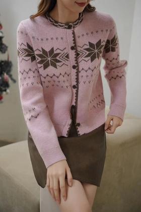 LNNNS 复古撞色针织外套 19500