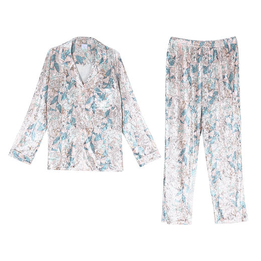 都市丽人睡衣套装好睡好眠丝绒家居服LH11I9 商品图3