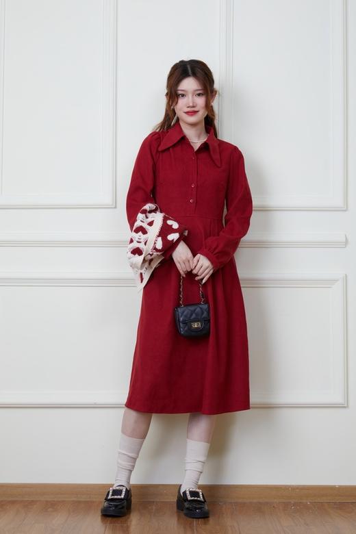 LNNNS 爱心复古针织马甲连衣裙套装 19532 商品图2